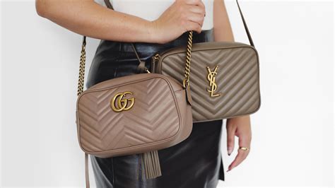 gucci marmount vs ysl lou|Comparing the Gucci Marmont Shoulder Bag & Saint Laurent Lou .